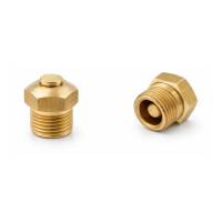 Druckstift-Entlüftungsventil ca. 0,7-1,0 bar Öffnungsdruck G 1/8" Messing