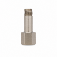 Schmiernippelverlängerung IG: M8x1,0 / AG: M8x1,0 30mm (Verlängerung um 24mm) 11/6kant Edelstahl V2A