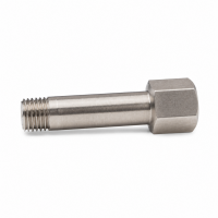 Schmiernippelverlängerung IG: M8x1,0 / AG: M8x1,0 40mm (Verlängerung um 34mm) 11/6kant Edelstahl V2A