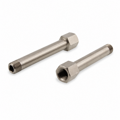 Schmiernippelverlängerung IG: M8x1,0 / AG: M8x1,0 60mm (Verlängerung um 54mm) 11/6kant Edelstahl V2A