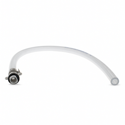 PVC Schlauch 600mm lang ohne Auslaufrohr