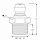 Kegelschmiernippel DIN 71412 A (H1) 1/8" NPT Edelstahl V4A