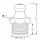 Kegelschmiernippel DIN 71412 A (H1) 7/16" UNF Edelstahl V4A