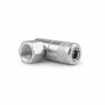 4-Backen-Mundstück G1/8" für Kegelschmiernippel mit seitlichem Eingang