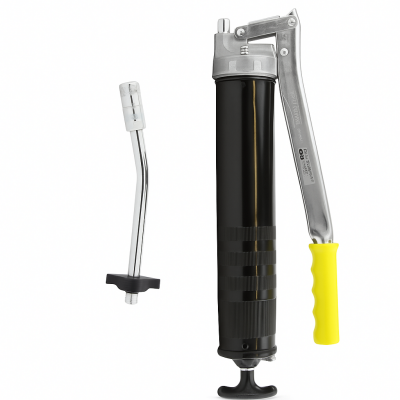 Umeta Handhebelölpresse 70/PKO für Öle oder Fließfette - mit Düsenrohr und Mundstück