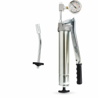 Umeta Manometerfettpresse 75/PKM (400bar) für 500ccm loses Fett / 400g Kartuschen - mit Düsenrohr und Mundstück