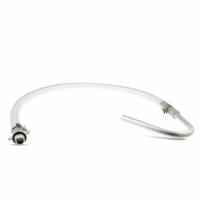 PVC Schlauch 750 mm lang mit Auslaufrohr ALU Ø10mm...