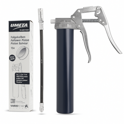 Umeta Einhandfettpresse VarioStar 88/PKV - mit Schlauch und Mundstück sowie 5 Folgekolben