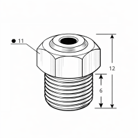 Entlüftungsventil ca. 2,5 bar Öffnungsdruck R 1/8" Stahl verzinkt