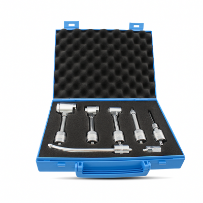 Alle Schnellwechselanschlüsse im praktischen Kofferset