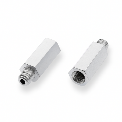 Schmiernippelverlängerung IG: M6x1,0 / AG: M6x1,0 26mm (Verlängerung um 20mm) 9/6kant Stahl verzinkt