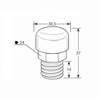 Entlüftungsventil mit Staub- und Spritzschutz M18x1,5 Stahl verzinkt 0,2bar Öffnungsdruck