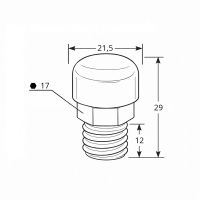 Entlüftungsventil mit Staub- und Spritzschutz G1/4" Stahl verzinkt 0,2bar Öffnungsdruck