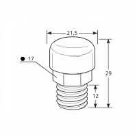 Entlüftungsventil mit Staub- und Spritzschutz G3/8" Stahl verzinkt 0,2bar Öffnungsdruck