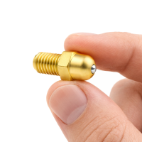 Kugelschmiernippel DIN 3402 K1 M6 x 0,75 Gewindelänge 9mm Messing