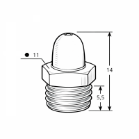 Kugelschmiernippel DIN 3402 K1 R 1/8" Messing