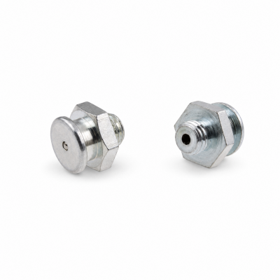 Flachschmiernippel DIN 3404 M1 (Ø16mm) M10 x 1,5 Stahl verzinkt