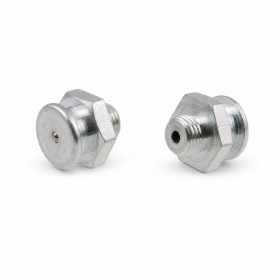 Flachschmiernippel DIN 3404 M1 (Ø16mm) M10 x 1,0 Stahl verzinkt