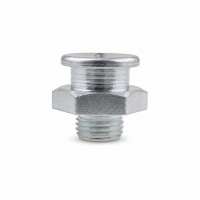 Flachschmiernippel DIN 3404 M1 (Ø16mm) M10 x 1,0 Stahl verzinkt
