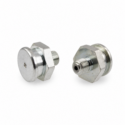 Flachschmiernippel DIN 3404 M22 (Ø22mm) M10 x 1,0 Stahl verzinkt