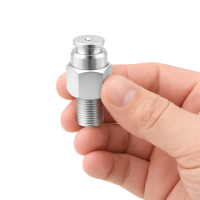 Flachschmiernippel mit Stiftventil Kopf Ø22mm M16x 1,5 60mm lang