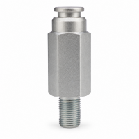 Flachschmiernippel mit Stiftventil Kopf Ø22mm M16x 1,5 85mm lang