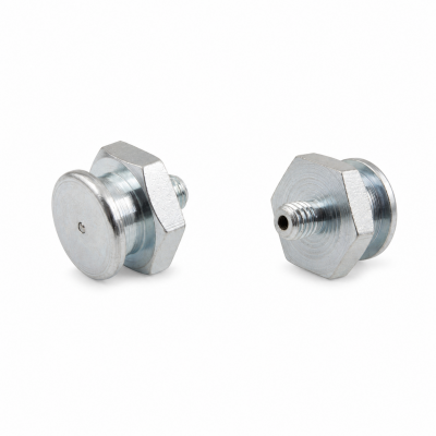 Flachschmiernippel DIN 3404 M1 (Ø16mm) M6 x 1,0 Stahl verzinkt