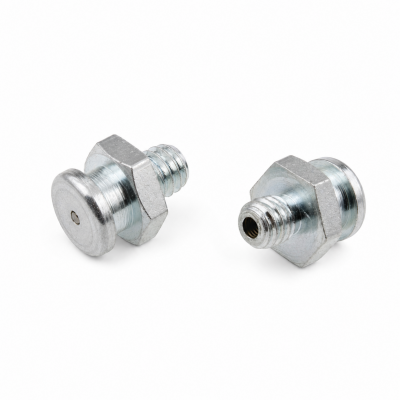 Flachschmiernippel DIN 3404 M4 (Ø10mm) M6 x 1,0 Stahl verzinkt