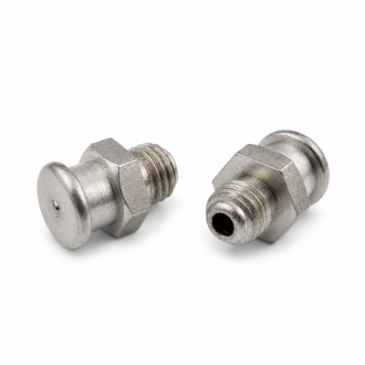 Flachschmiernippel DIN 3404 M4 (Ø10mm) M7 x 1,0 Stahl verzinkt