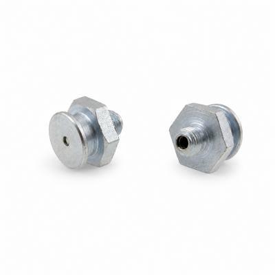 Flachschmiernippel DIN 3404 M1 (Ø16mm) M8 x 0,75 Stahl verzinkt