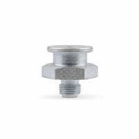 Flachschmiernippel DIN 3404 M1 (Ø16mm) M8 x 0,75 Stahl verzinkt