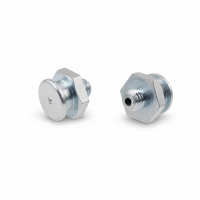 Flachschmiernippel DIN 3404 M1 (Ø16mm) M8 x 1,25 Stahl verzinkt