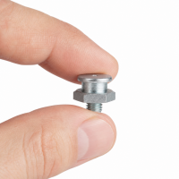 Flachschmiernippel DIN 3404 M1 (Ø16mm) M8 x 1,25 Stahl verzinkt