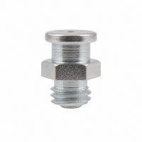 Flachschmiernippel DIN 3404 M4 (Ø10mm) M8 x 1,25 Stahl verzinkt