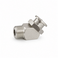 Flachschmiernippel DIN 3404 M1 (Ø16mm) G 1/4" 45° Winkel Stahl verzinkt