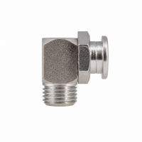 Flachschmiernippel DIN 3404 M1 (Ø16mm) G 1/4" 90° Winkel Stahl verzinkt