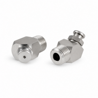 Flachschmiernippel DIN 3404 M4 (Ø10mm) G 1/4" 45° Winkel Stahl verzinkt