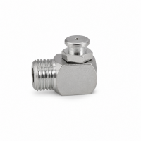 Flachschmiernippel DIN 3404 M4 (Ø10mm) G 1/4" 90° Winkel Stahl verzinkt