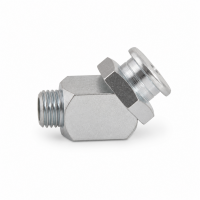 Flachschmiernippel DIN 3404 M1 (Ø16mm) G 1/8" 45° Winkel Stahl verzinkt