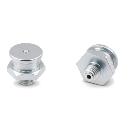 Flachschmiernippel DIN 3404 M22 (Ø22mm) G 1/8" Stahl verzinkt