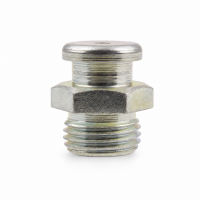 Flachschmiernippel DIN 3404 M4 (Ø10mm) G 1/8" Stahl verzinkt