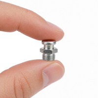 Flachschmiernippel DIN 3404 M4 (Ø10mm) G 1/8" Stahl verzinkt