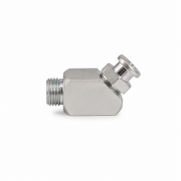 Flachschmiernippel DIN 3404 M4 (Ø10mm) G 1/8" 45° Winkel Stahl verzinkt