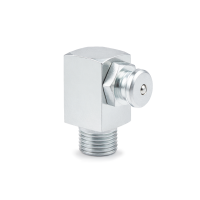 Flachschmiernippel DIN 3404 M4 (Ø10mm) G 1/8" 90° Winkel Stahl verzinkt