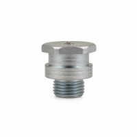 Flachschmiernippel DIN 3404 T1 G 1/8" Stahl verzinkt