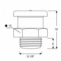 Flachschmiernippel DIN 3404 T1B G 1/8" Stahl verzinkt
