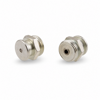 Flachschmiernippel DIN 3404 M1 (Ø16mm) G 3/8" Stahl verzinkt