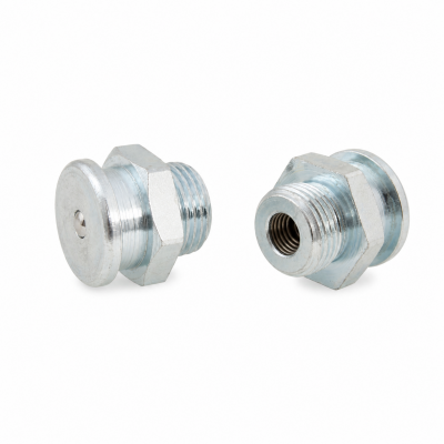 Flachschmiernippel DIN 3404 M22 (Ø22mm) G 3/8" Stahl verzinkt