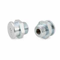 Flachschmiernippel DIN 3404 M22 (Ø22mm) G 3/8" Stahl verzinkt