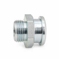 Flachschmiernippel DIN 3404 M22 (Ø22mm) G 3/8" Stahl verzinkt